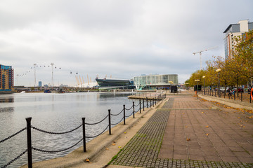 The one kilometre, 0.63 mile, long cable car link travels 90 metres, above the River Thames from...