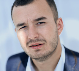Obraz premium closeup.portrait of modern business man.