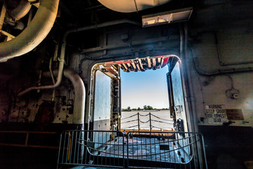 from inside the ship