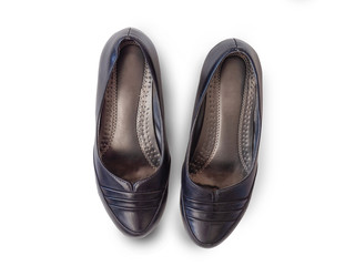  black women's shoes.(clipping path)