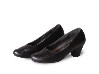  black women's shoes.(clipping path)