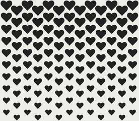 Vector Geometric Heart Background. Abstract cute seamless pattern.