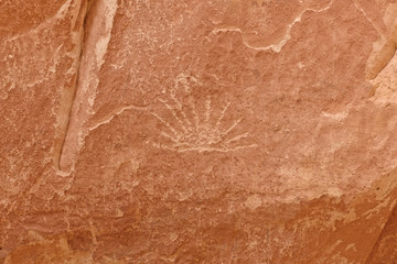 Petroglyph on a Canyon Wall