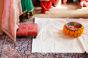 details at Indian Hindu wedding
