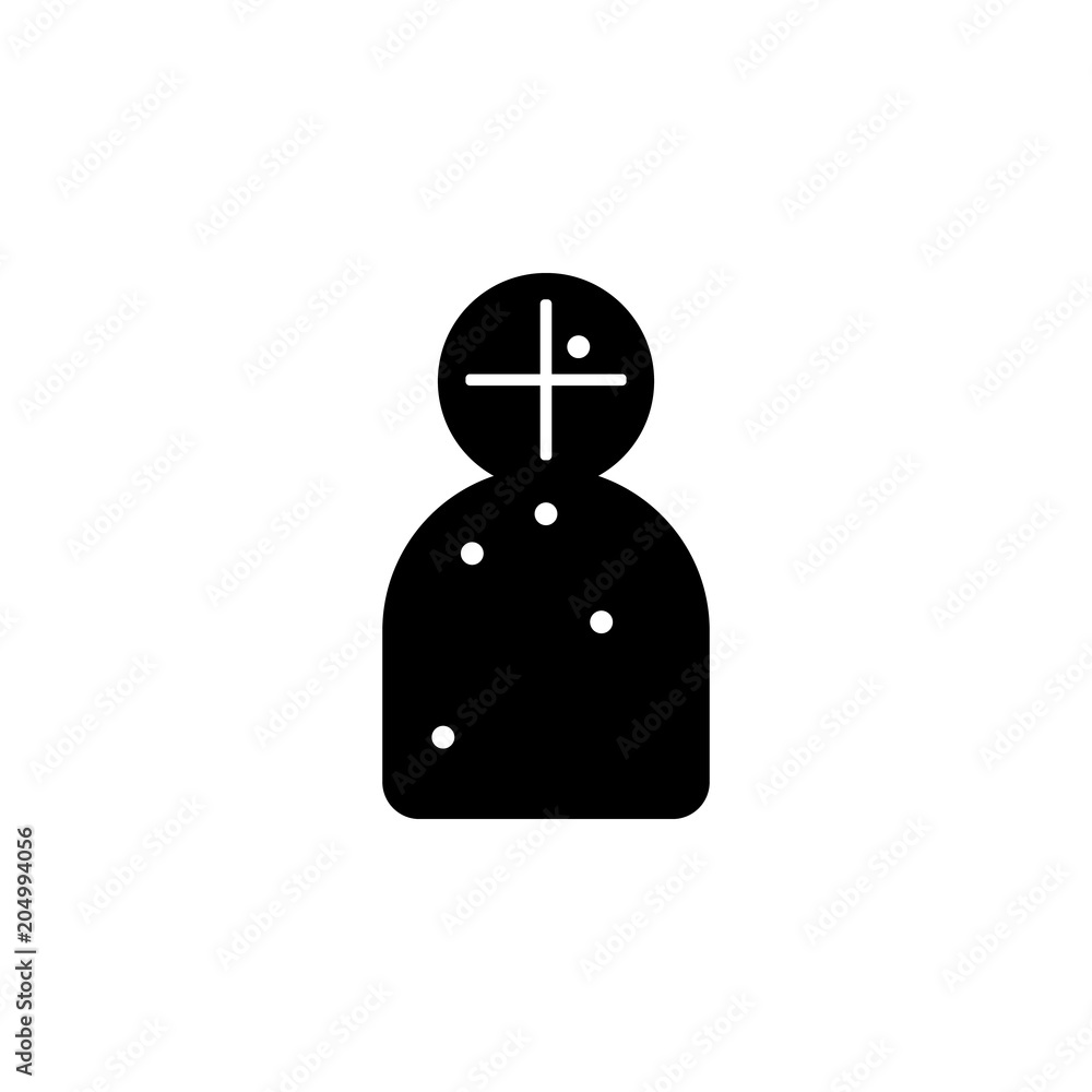 Aufkleber firing range target icon. element of police for mobile concept and web apps. detailed firing range t