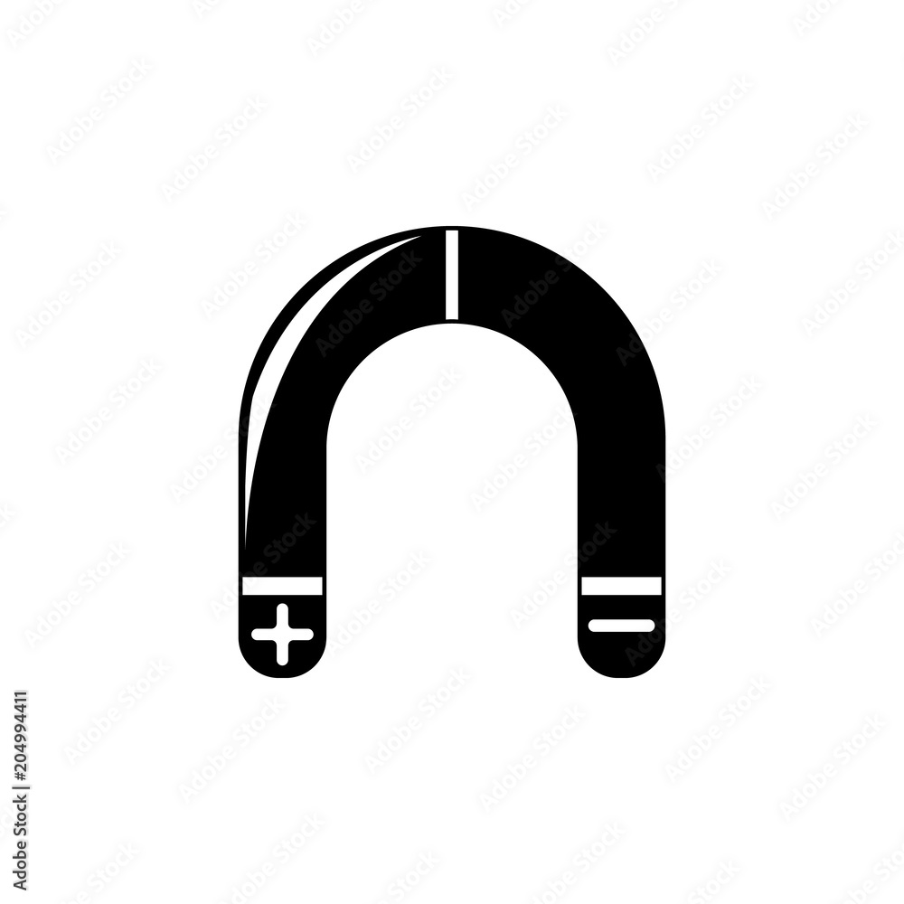 Poster magnet icon. element of science for mobile concept and web apps. detailed magnet icon can be used fo