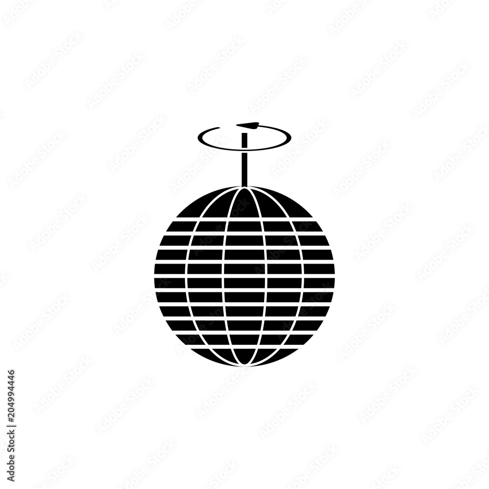 Poster rotation of the earth icon. element of science for mobile concept and web apps. detailed rotation of