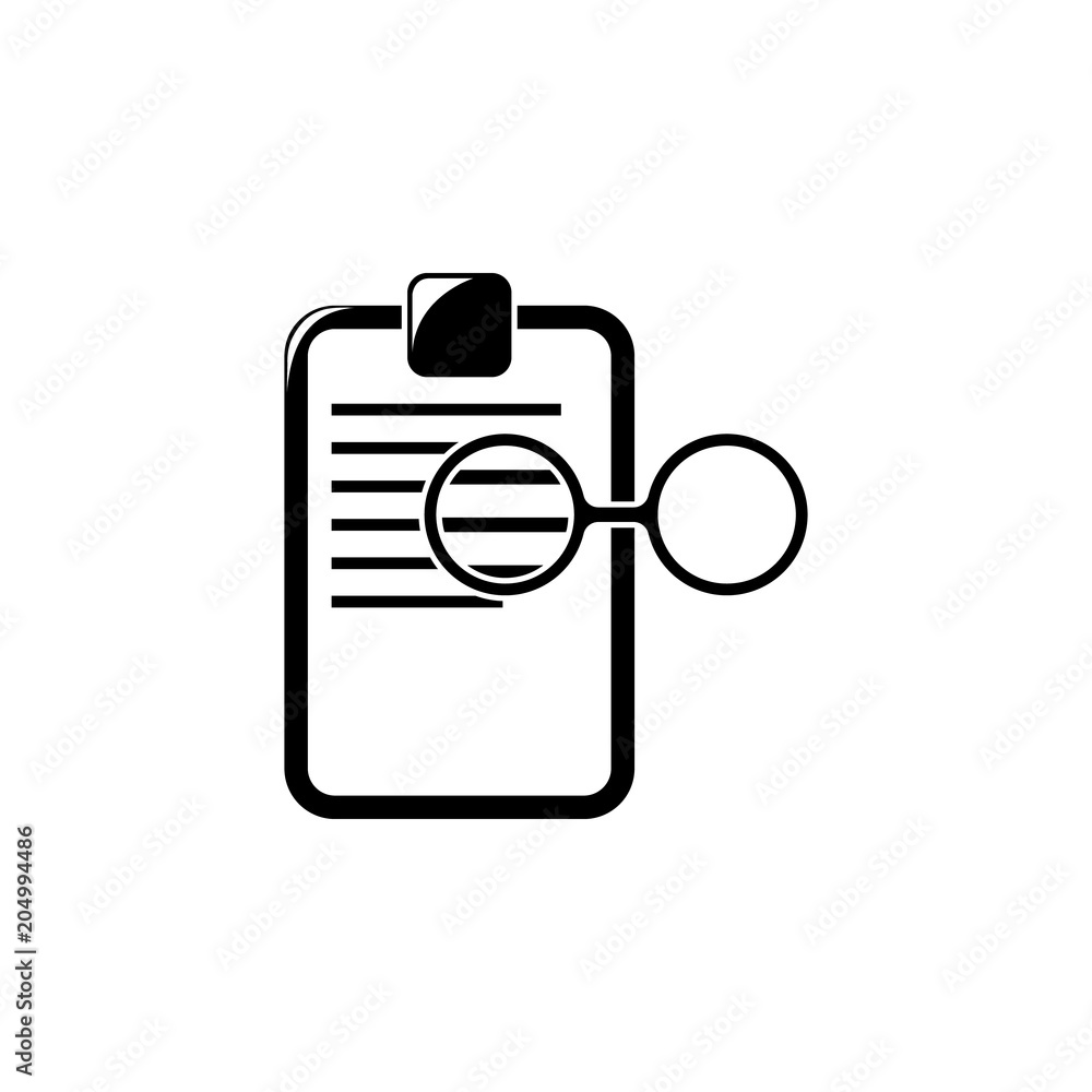Poster recipe and glasses icon. element of science for mobile concept and web apps. detailed recipe and gla