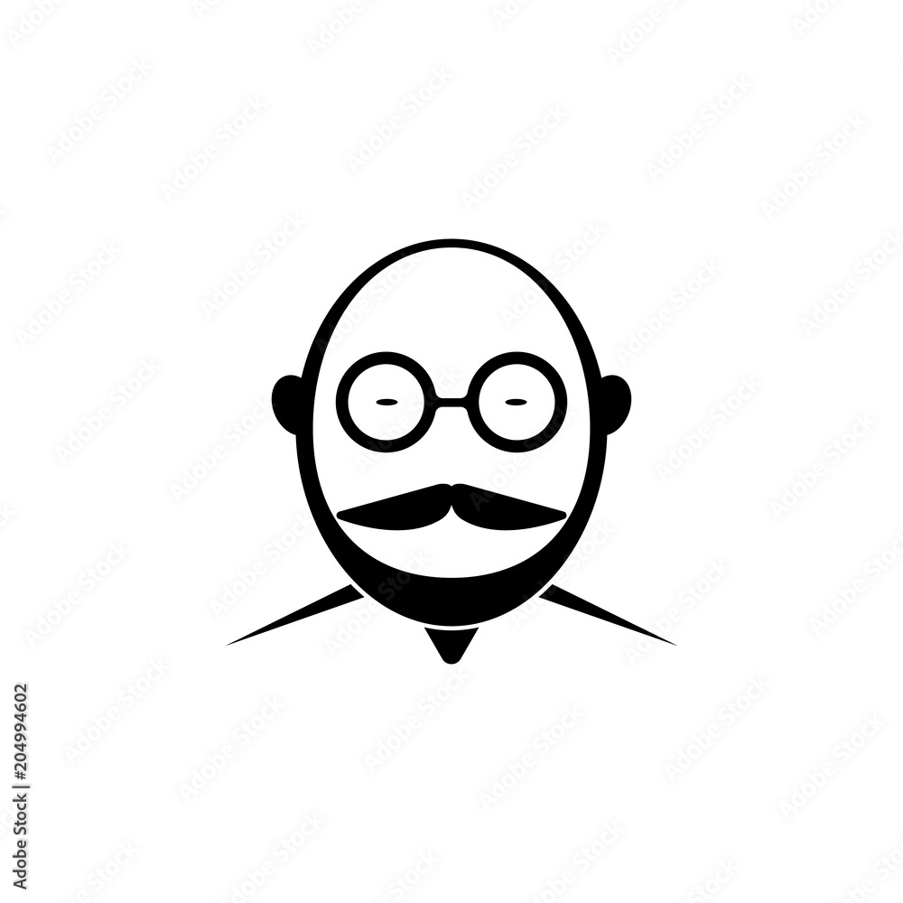 Poster scientist icon. element of science for mobile concept and web apps. detailed scientist icon can be u