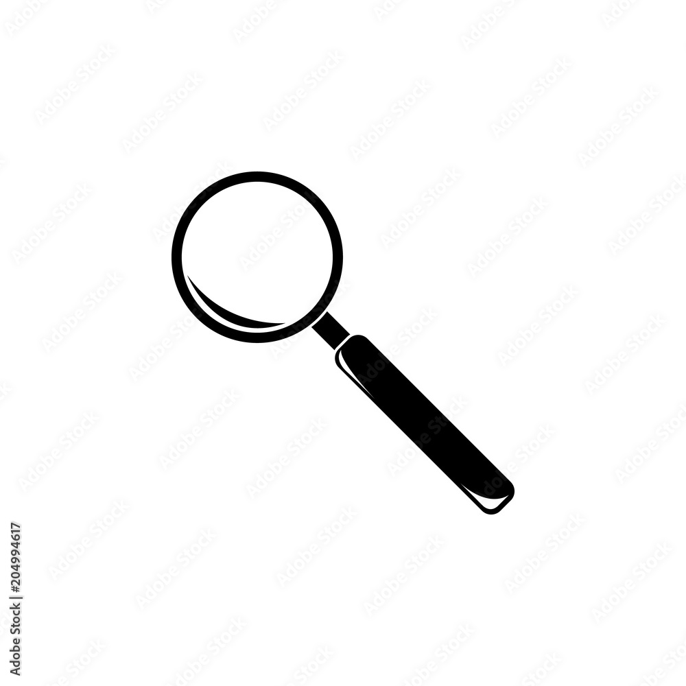 Poster magnifier icon. element of science for mobile concept and web apps. detailed magnifier icon can be u