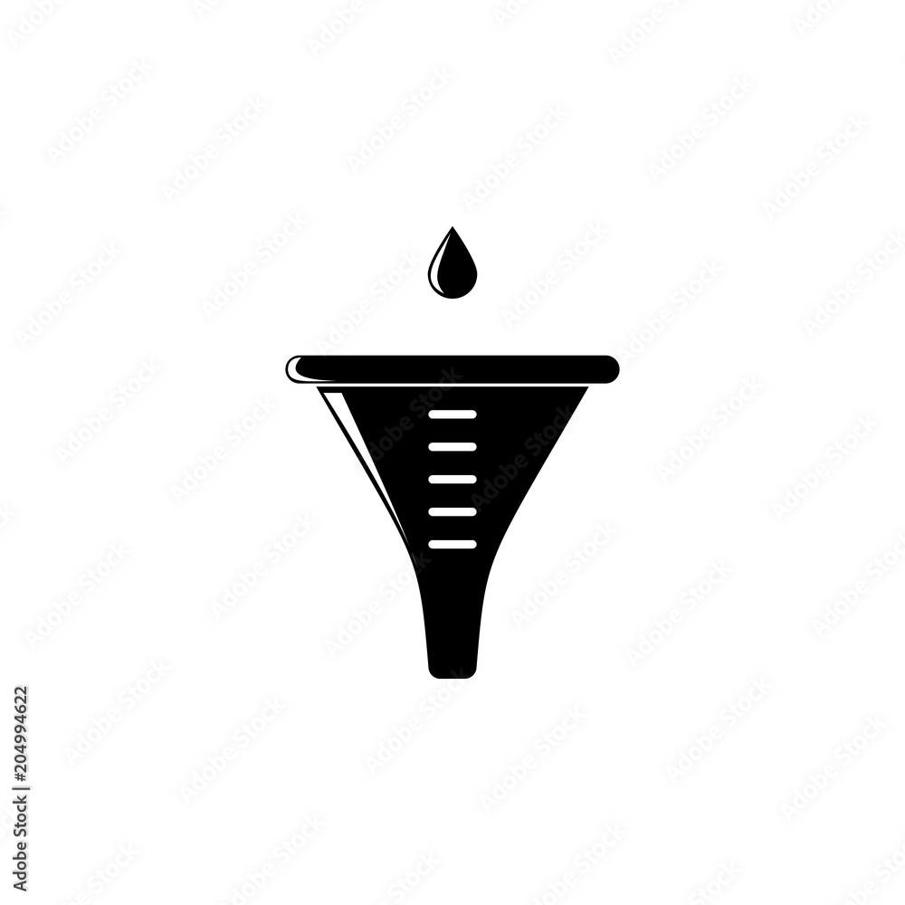 Poster filter and a drop of water icon. element of science for mobile concept and web apps. detailed filter