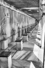 Place where the faithful wash their feet before the prayer, Blue Mosque Istanbul