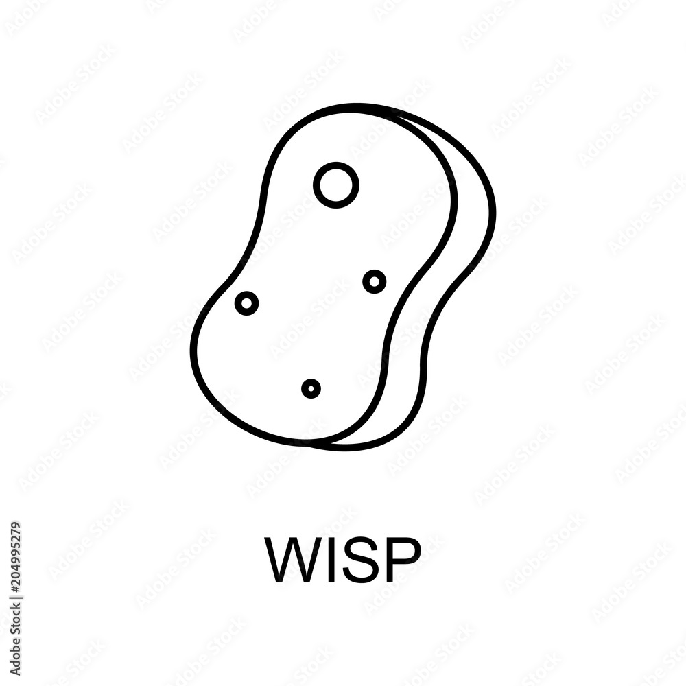 Poster wisp icon. element of web icon for mobile concept and web apps. detailed wisp icon can be used for w