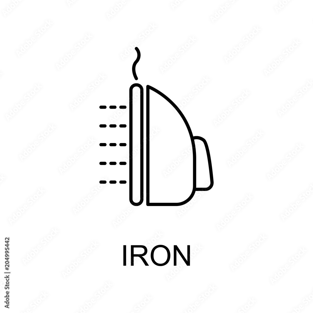 Aufkleber iron icon. element of web icon for mobile concept and web apps. detailed iron icon can be used for w
