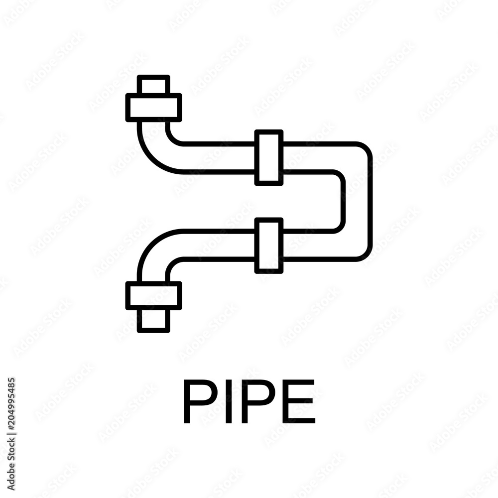 Poster water pipe icon. element of web icon for mobile concept and web apps. detailed water pipe icon can b