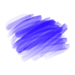Vector hand drawn watercolor brush stain. Colorful painted stroke. Watercolor effect brushed background.