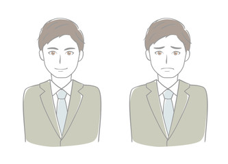 ビジネスマン　表情