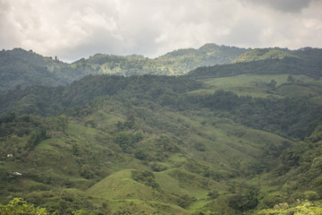 Naklejka premium Sierra Norte de Puebla: Cuetzalan del Progreso.