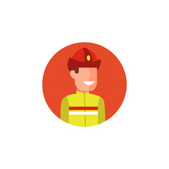 colored avatar of firefighter icon. Element of colored people profession icon for mobile concept and web apps. Detailed avatar of firefighter icon can be used for web and mobile