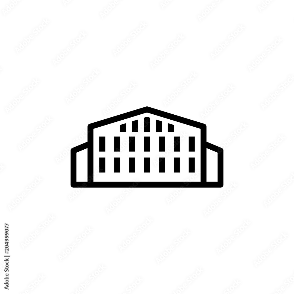 Aufkleber university icon. element of building icon for mobile concept and web apps. detailed university icon 