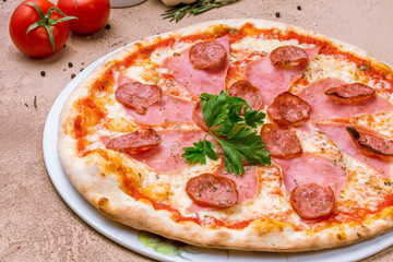Italian meat pizza