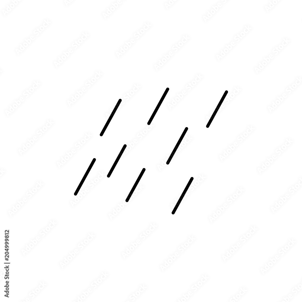Poster rain icon. element of travel icon for mobile concept and web apps. thin line rain icon can be used f