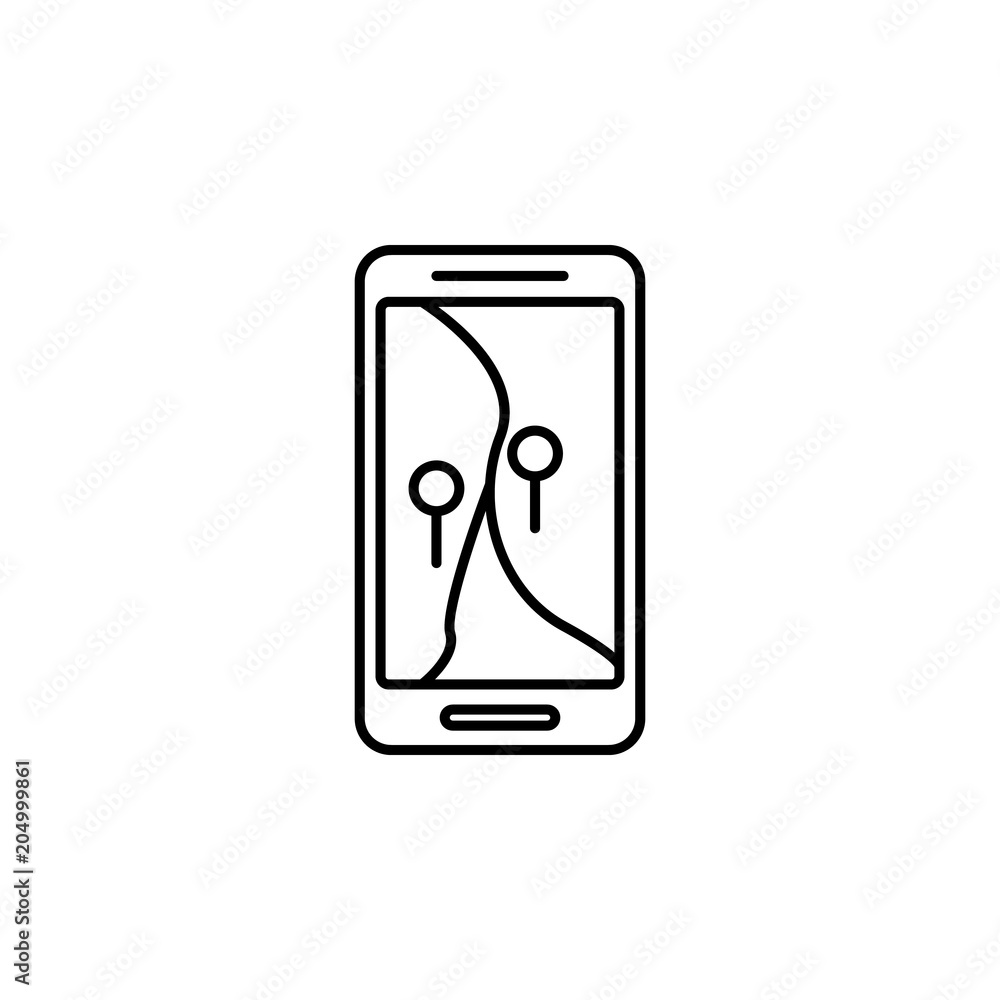 Poster navigator icon. element of travel icon for mobile concept and web apps. thin line navigator icon can
