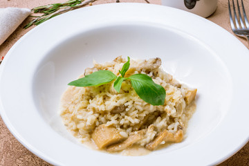 risotto with porcini mushrooms