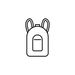 backpack icon. Element of travel icon for mobile concept and web apps. Thin line backpack icon can be used for web and mobile. Premium icon