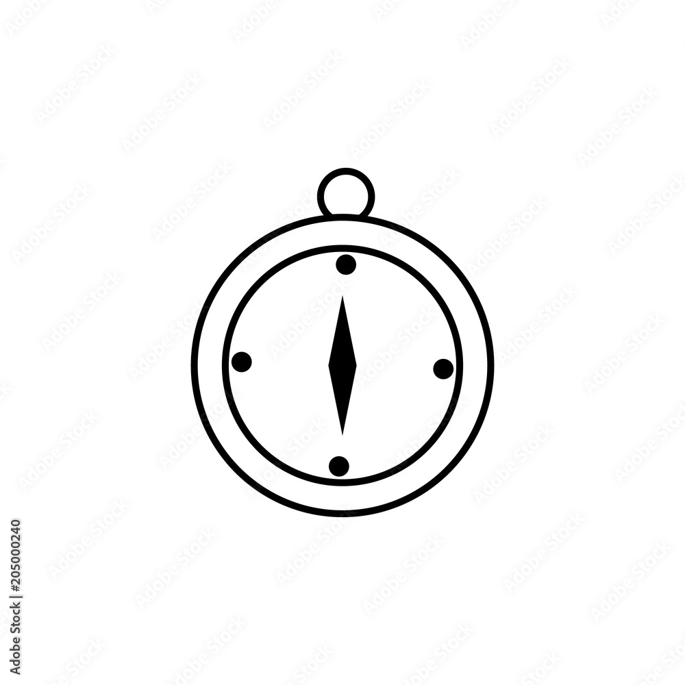 Poster compass icon. element of travel icon for mobile concept and web apps. thin line compass icon can be 