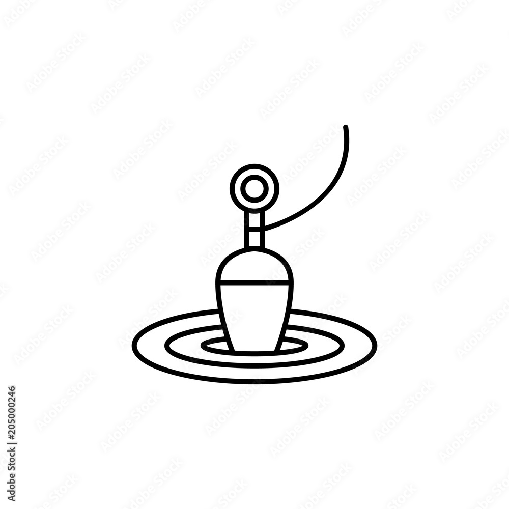 Poster float icon. element of travel icon for mobile concept and web apps. thin line float icon can be used