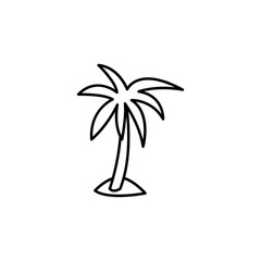 palm icon. Element of travel icon for mobile concept and web apps. Thin line palm icon can be used for web and mobile. Premium icon