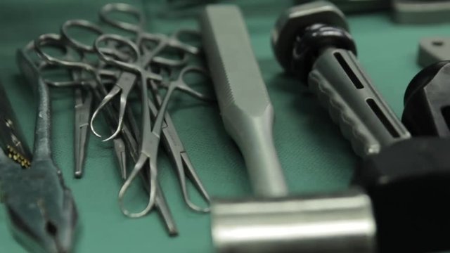Close up, tools for surgery