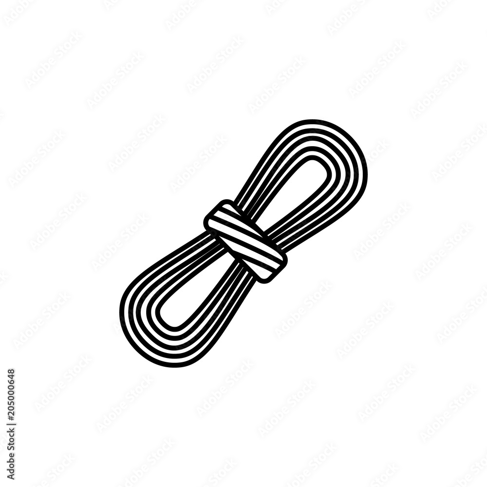 Poster rope icon. element of travel icon for mobile concept and web apps. thin line rope icon can be used f