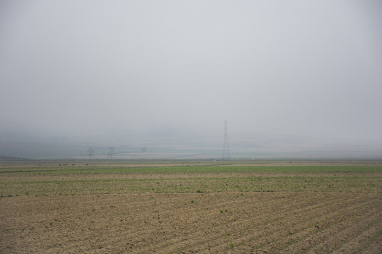 Neblina en el campo, Cuetzalan del Progreso.