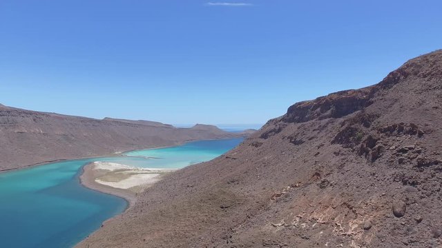 Aerial panoramics from Espiritu Santo Island, Baja California Sur, Mexico.