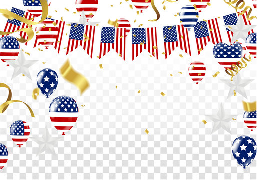 Independence day of the usa sale banner template design