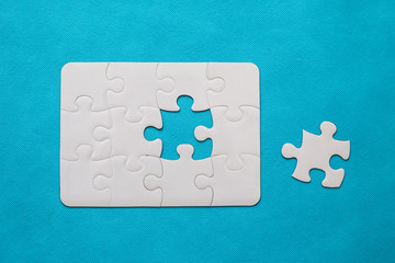 Jigsaw Puzzle with missing piece