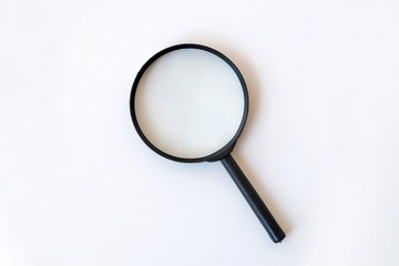 Magnifying glass isolated on white background