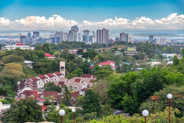 cebu city view from Taoist temple in cebu city