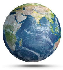 Planet Earth geography. 3d rendering