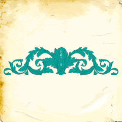 Vector baroque of vintage elements for design. 