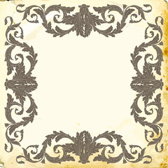 Vector baroque of vintage elements for design. 