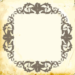 Vector baroque of vintage elements for design. 