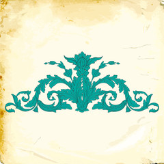 Vector baroque of vintage elements for design. 