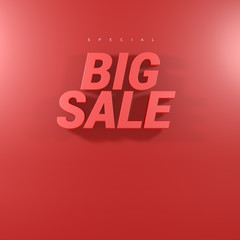 Sale objects and labels in various 3d renderings