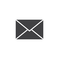 Mail envelope vector icon. filled flat sign for mobile concept and web design. Email simple solid icon. Message Symbol, logo illustration. Pixel perfect vector graphics