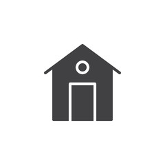 House vector icon. filled flat sign for mobile concept and web design. Home solid icon. Home page symbol, logo illustration. Pixel perfect vector graphics