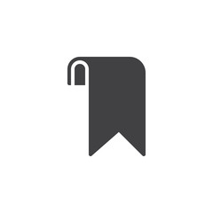 Bookmark vector icon. filled flat sign for mobile concept and web design. simple solid icon. Symbol, logo illustration. Pixel perfect vector graphics