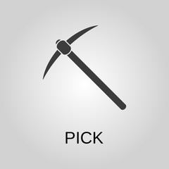 Pick icon. Pick symbol. Flat design. Stock - Vector illustration